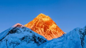 Mount Everest is the highest mountain on Earth above sea level.